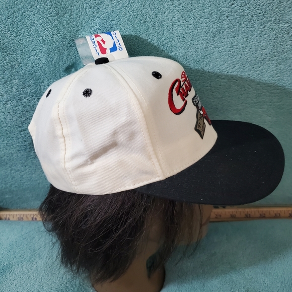 New IOP Vintage Chicago Bulls 91-98 NBA Champions Champs Snapback Cap - Picture 3 of 8